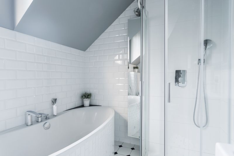 Bathroom with Statement Tile Wall